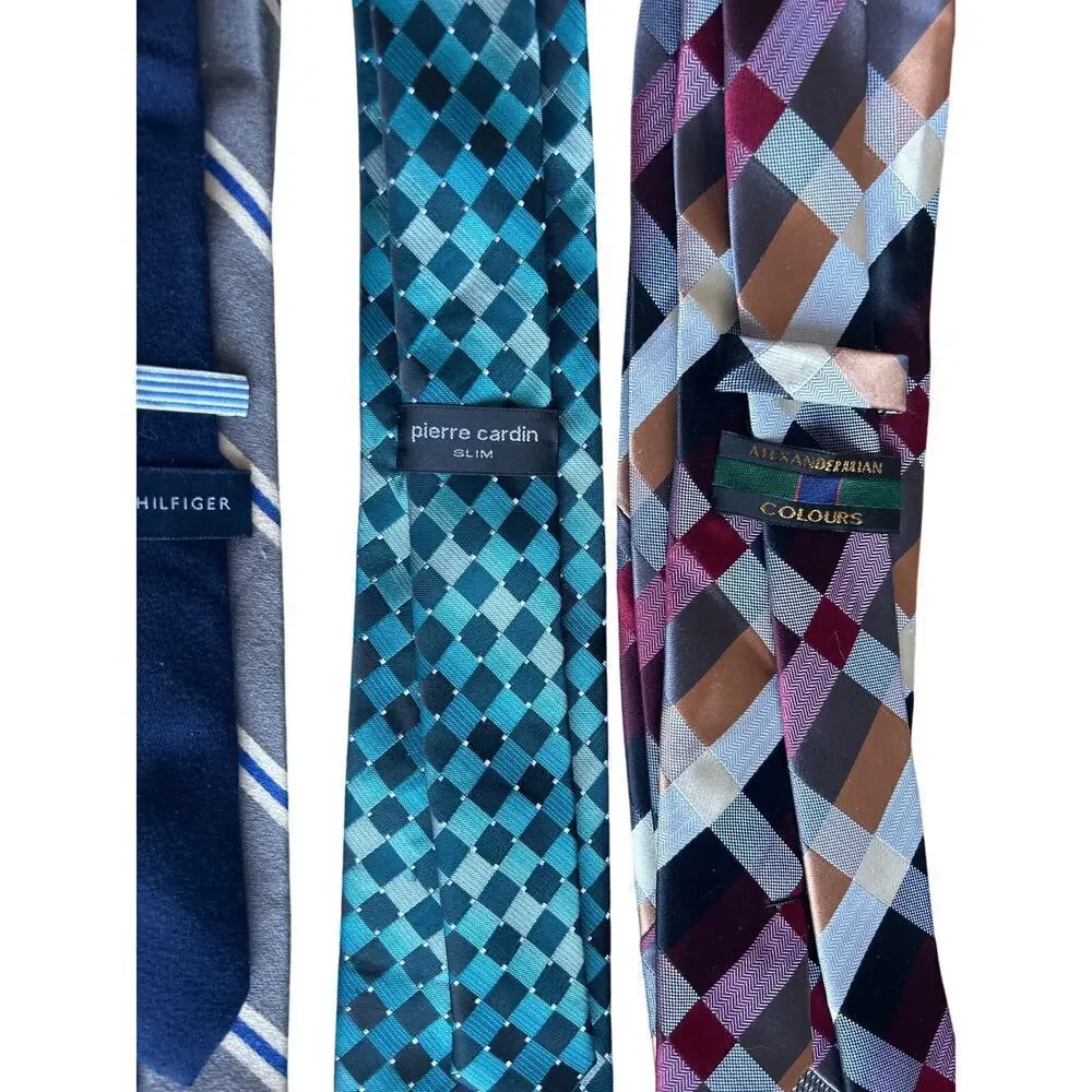 7 Men’s Ties NWOT Name Brand Neckties Gap Covington Cintas Apt 9 Pierre Cardin